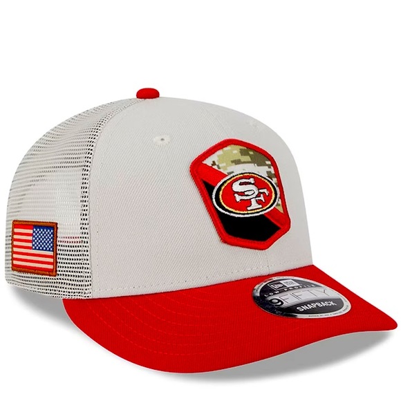 Men's New Era Stone/Scarlet San Francisco 49ers - Picture 3 of 6
